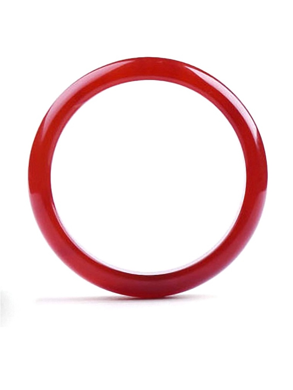 Natural Red Agate Jade Bangle Bracelet NWOT